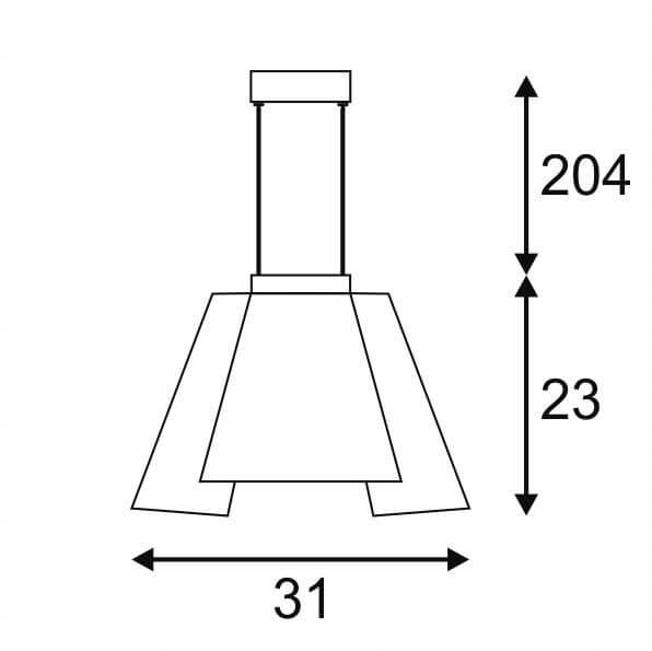 Подвесной светодиодный светильник SLV Q-Line Single Led Dali 1001312