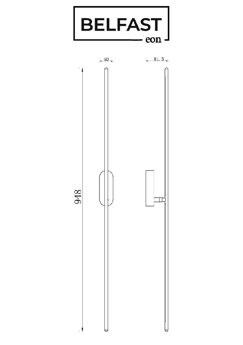 Настенный светильник Belfast Skipton 85001-1W-L BR