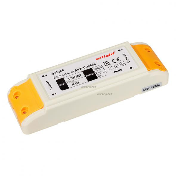 Блок питания Arlight ARV-AL24036 (24V, 1.5A, 36W) 022369