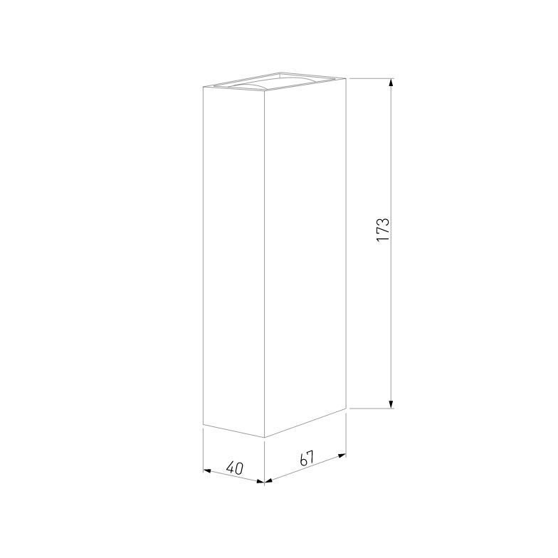 Уличный настенный светильник Elektrostandard Blaze 35136/W черный 4690389179198 a057050