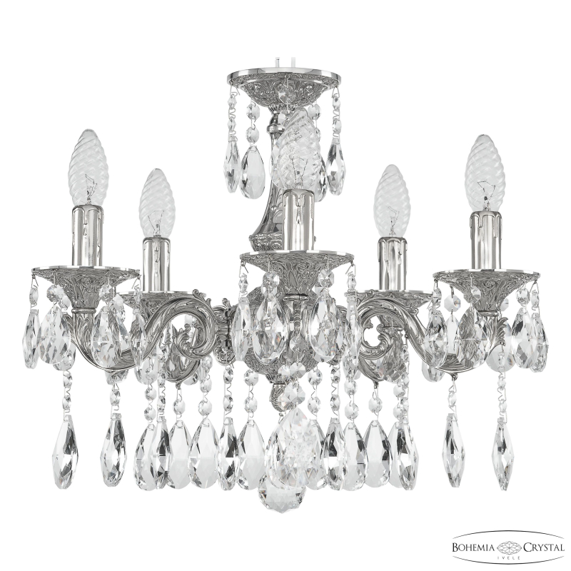 Подвесная люстра Bohemia Ivele Crystal Florence 71101/5/125 A Ni