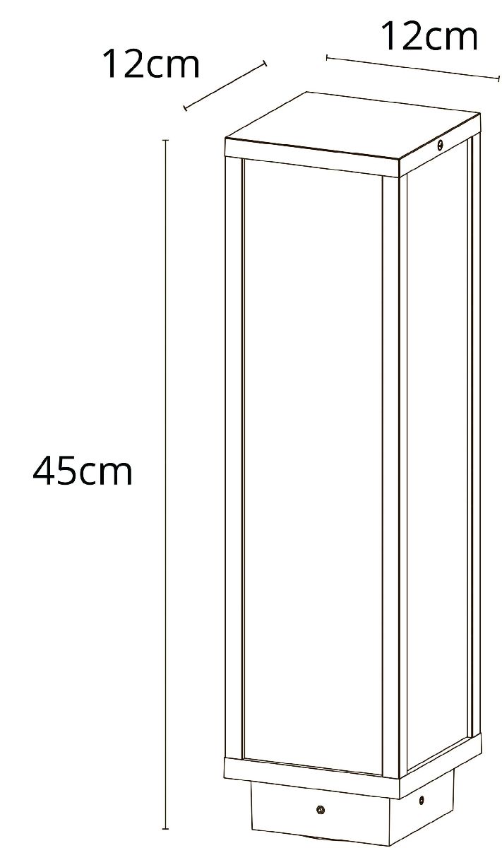 Ландшафтный светильник Arte Lamp Pot A1631PA-1BK