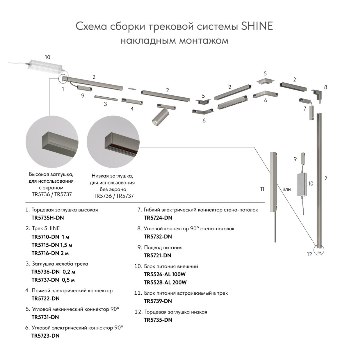 Коннектор Denkirs Shine base TR5723-DN