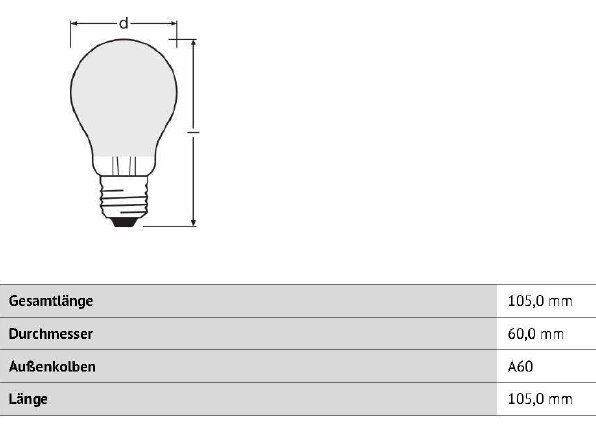Лампа светодиодная Deko-Light E27 6,5W 2700K 180075