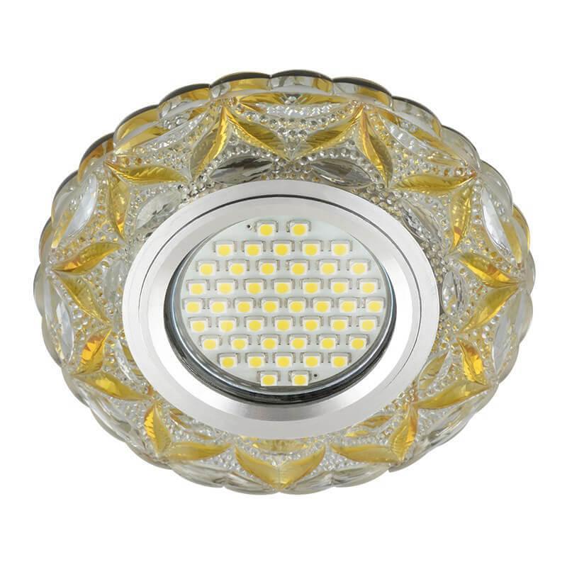 Светильник точечный со стеклом Fametto Luciole DLS-L149 Gu5.3 Glassy/Light Gold