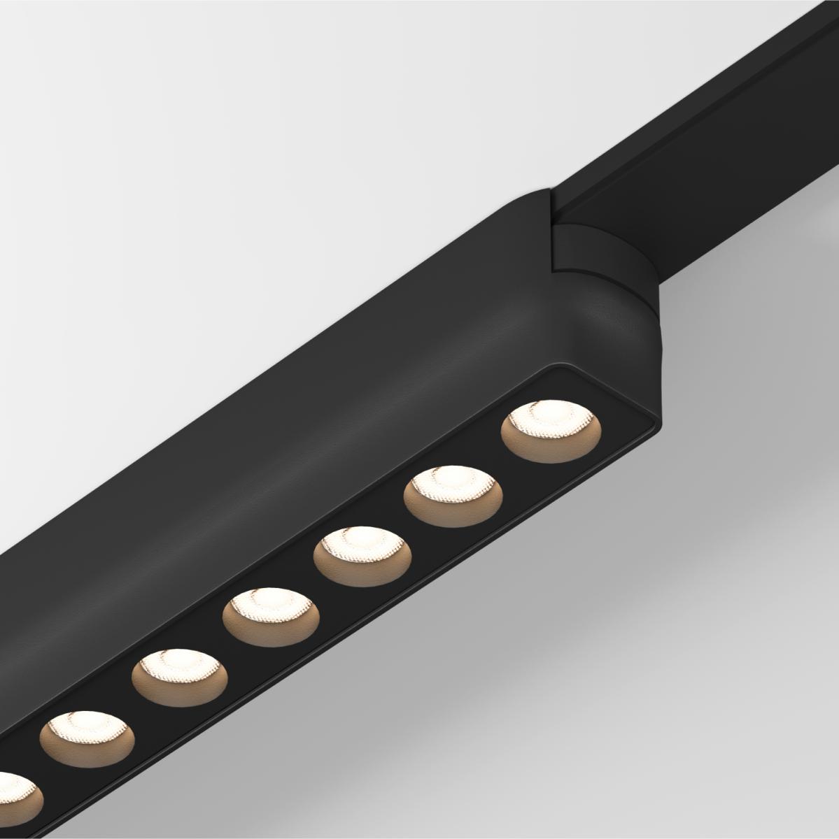 Трековый магнитный однофазный светильник Denkirs Air grill DK5305-BK