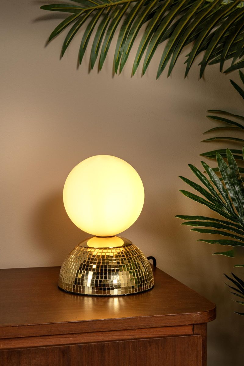 Настольная лампа шар Lucide Glitzer 10527/01/10