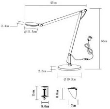 Настольная лампа Lucide Linex-Led 18670/06/31