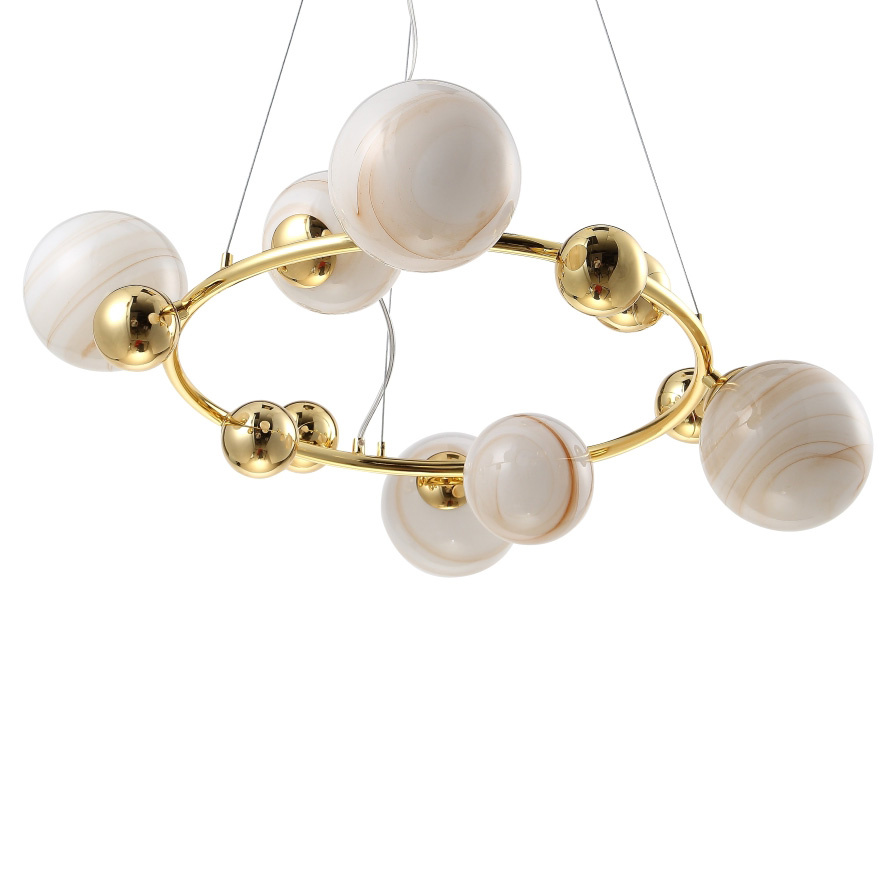 Подвесная люстра Crystal Lux Salvadore SP6H Gold
