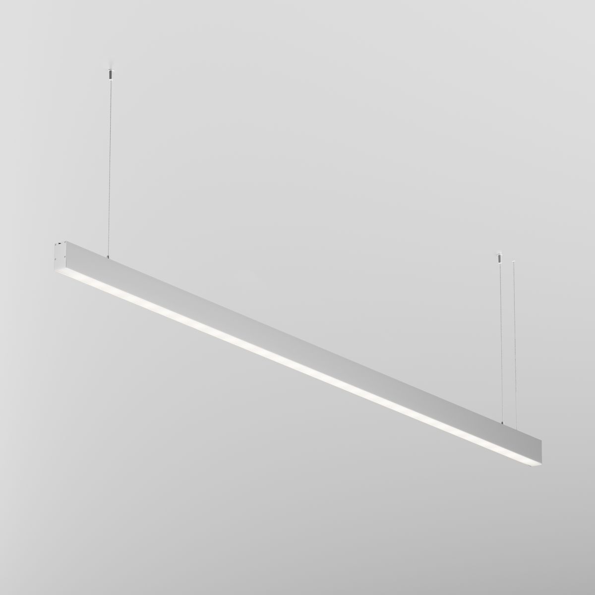Линейный подвесной светильник Maytoni Technical 4000K 35x67 (Серебро, 2 м) LL312040