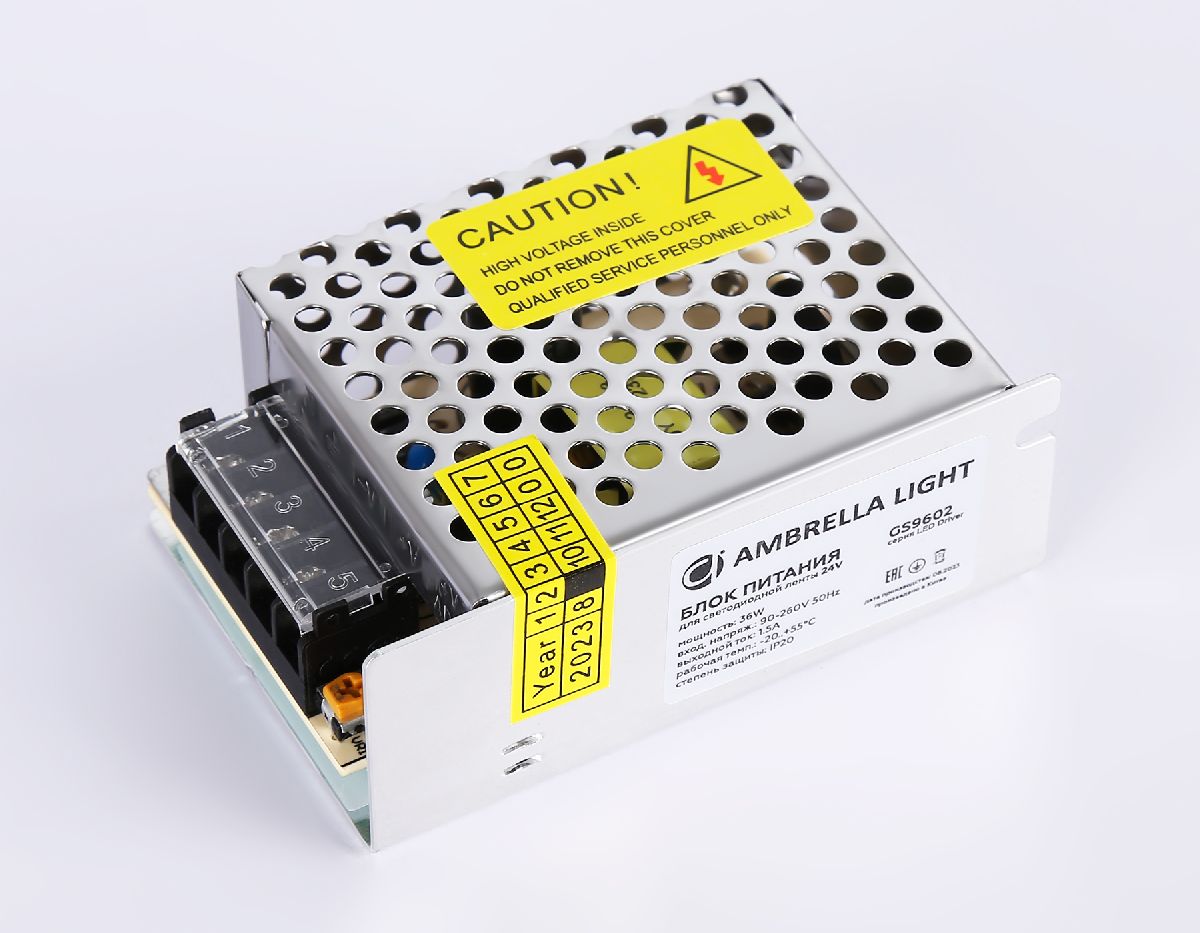 Блок питания Ambrella Light LED Driver 24V 36Вт AC90-260 1.5A IP20 GS9602