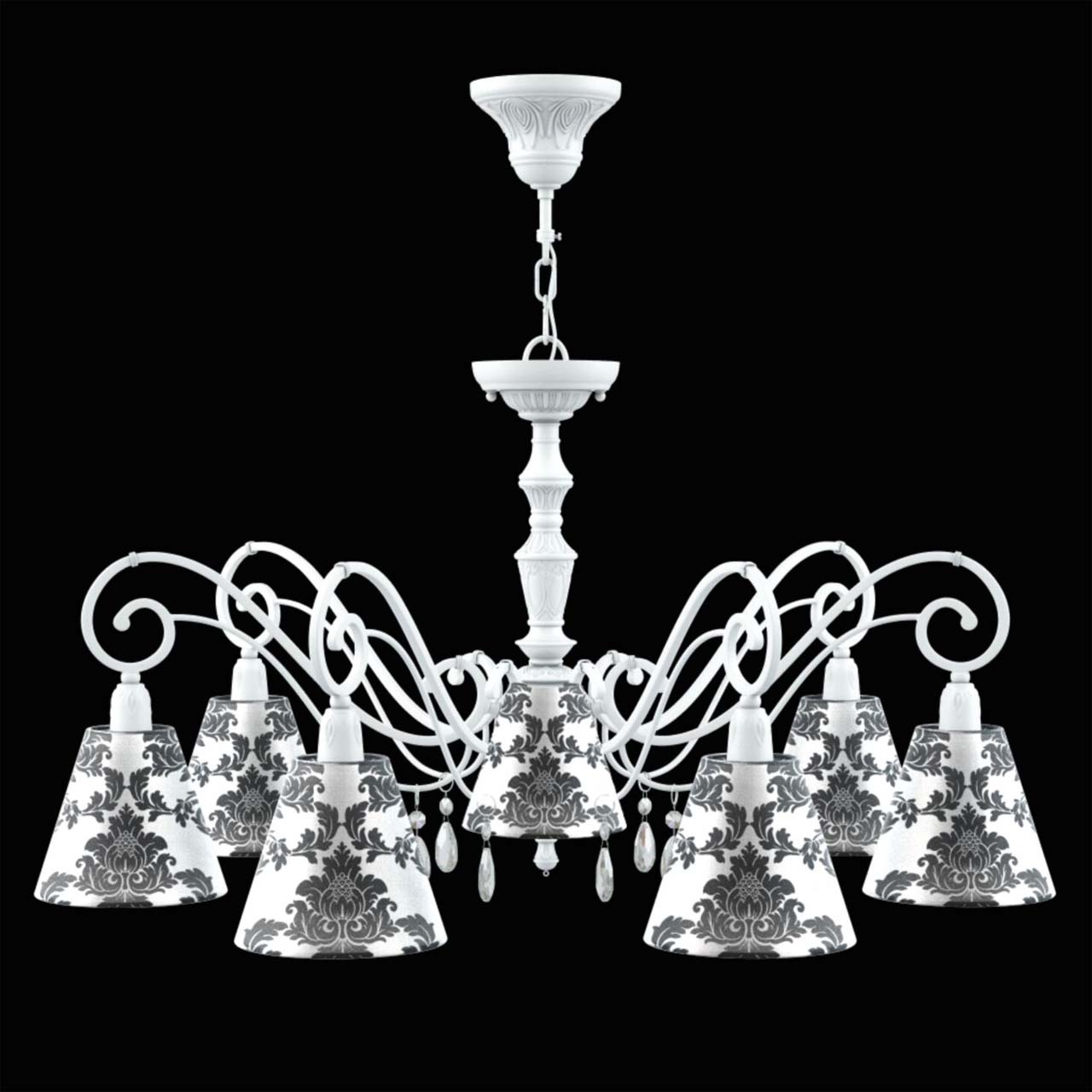Подвесная люстра Lamp4you Classic E3-07-WM-LMP-O-2-CRL-E3-07-TR-DN