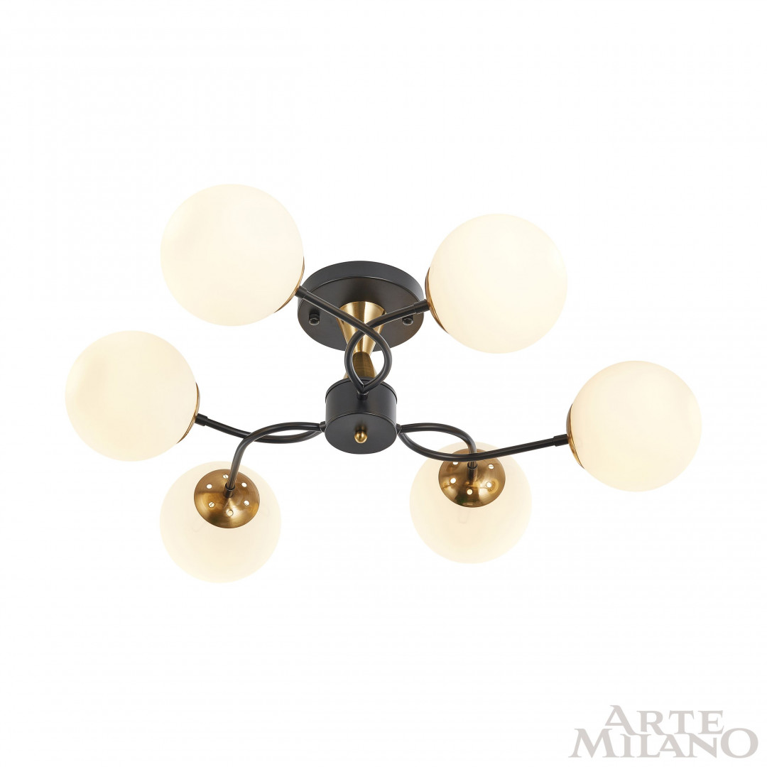 Потолочная люстра Arte Milano Neapolis 276808/6 BK/GD