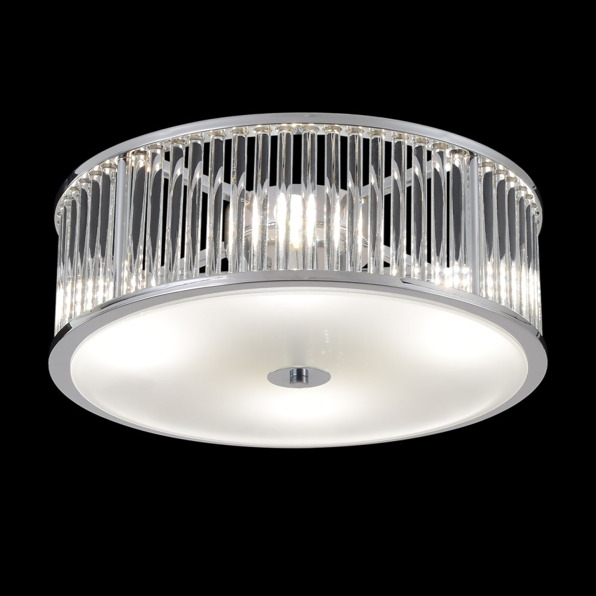 Потолочный светильник цилиндрический цилиндр Crystal Lux AVENUE PL4 CHROME