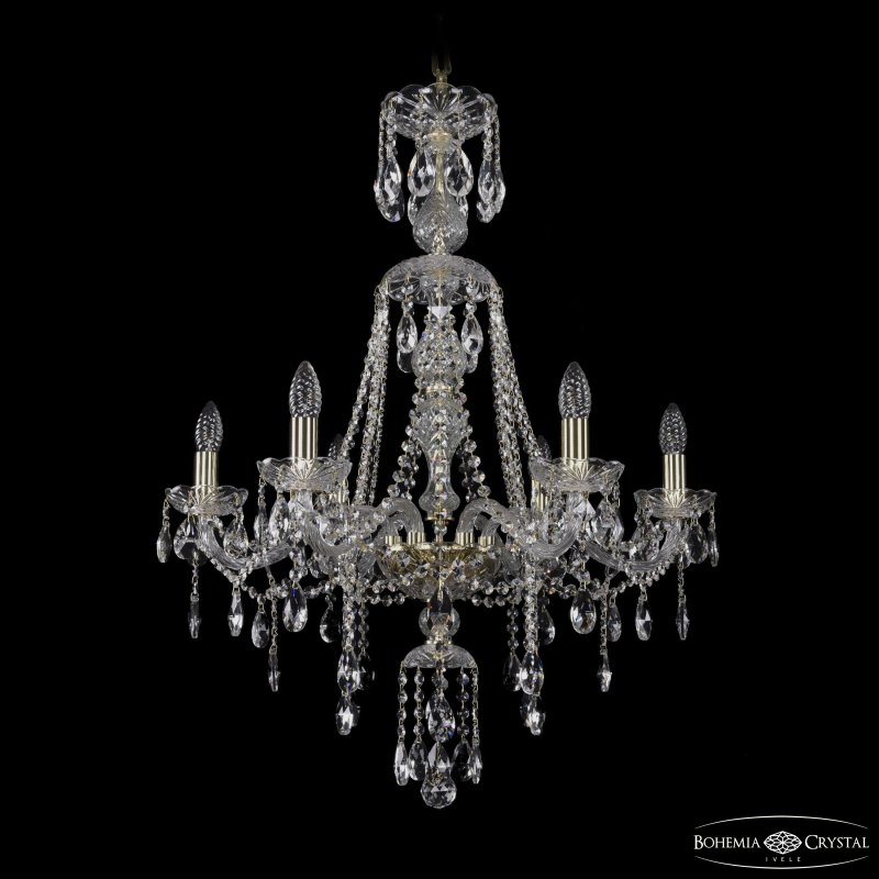 Подвесная люстра Bohemia Ivele Crystal 1415/6/220/XL-86 G