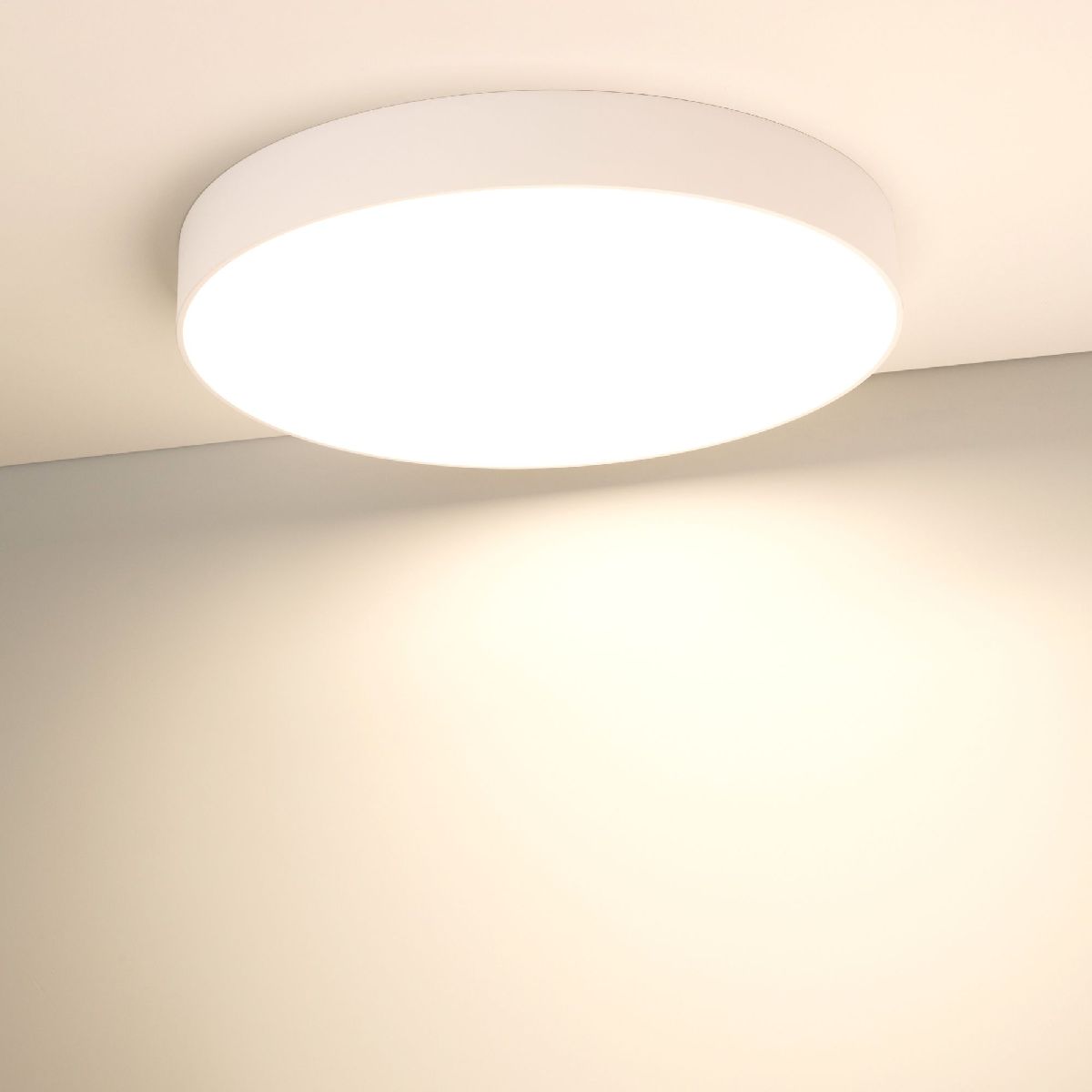 Потолочный светильник офисный офисный Arlight IM-RONDO-EMERGENCY-3H-R500-54W Warm3000 (WH, 120 deg, 230V) 041071