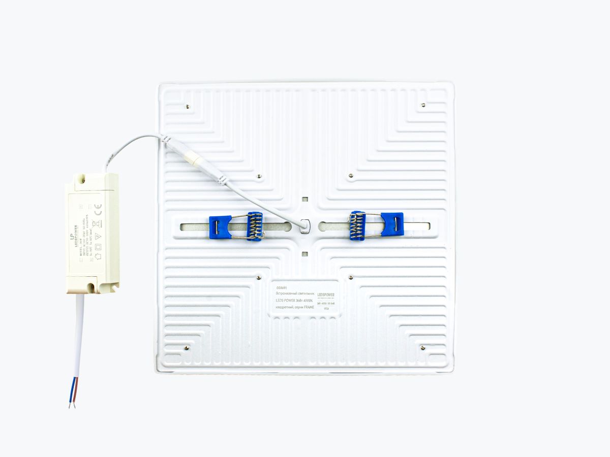 Встраиваемый светильник LEDS POWER 36Вт 4000К квадратный, серия FRAME 008691