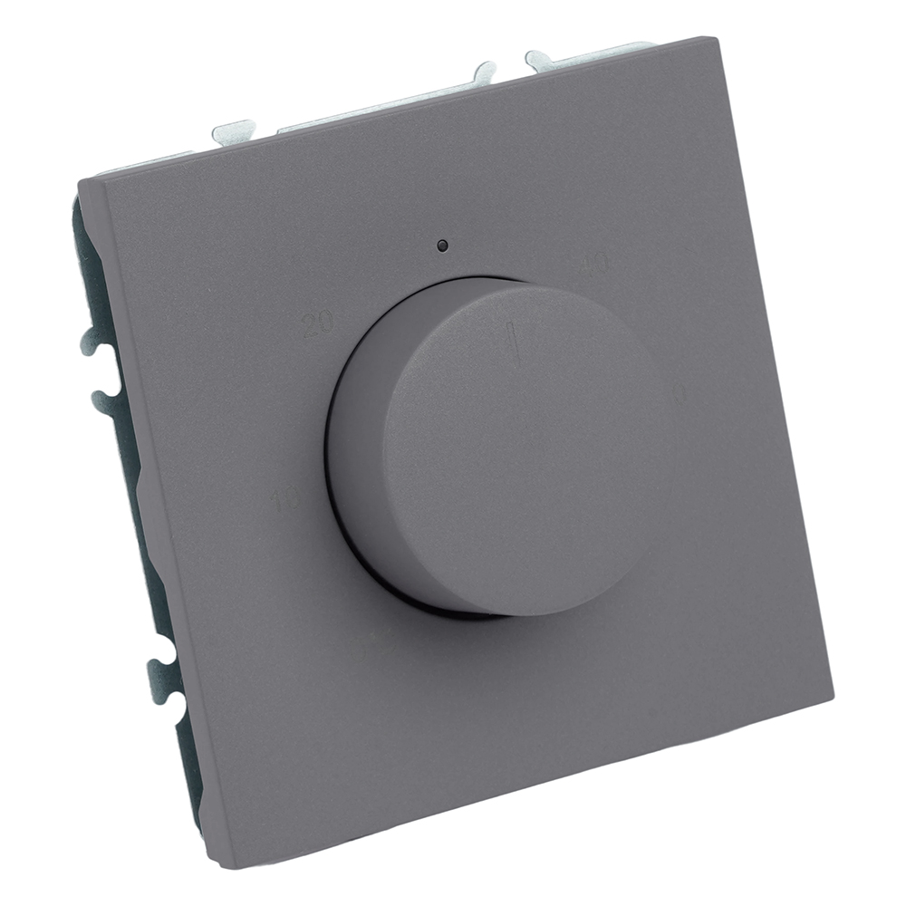 Терморегулятор механический Stekker Эмили RSW00-5120-10 платиново-серый, soft touch 50712