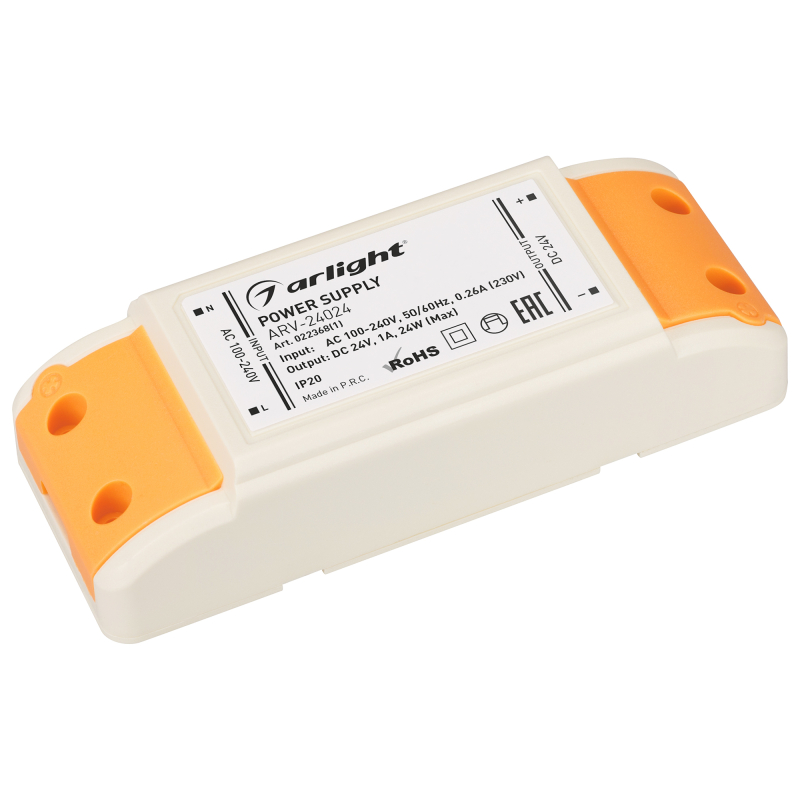 Блок питания Arlight ARV-24024 (24V, 1A, 24W) 022368(1)