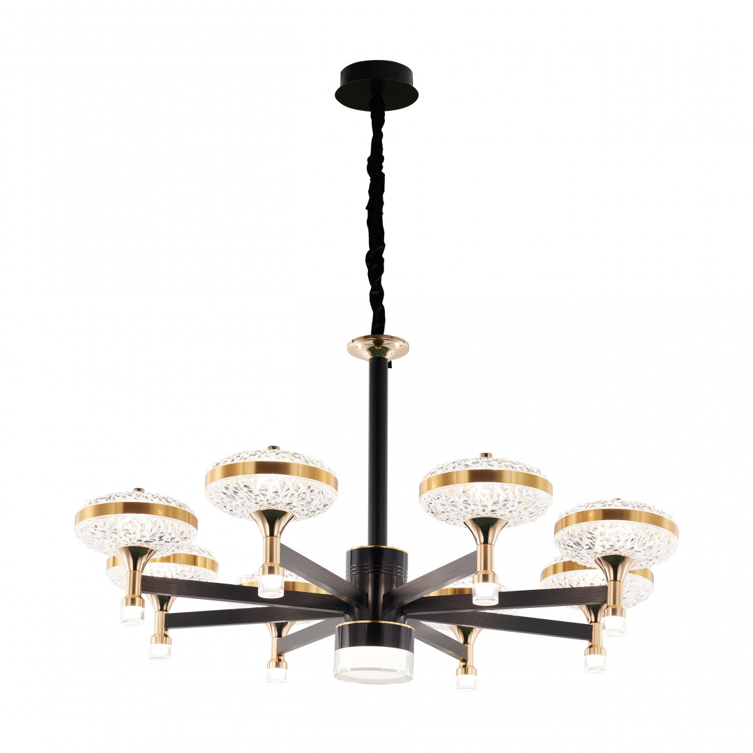 Подвесная светодиодная люстра Arte Milano Ferrara 273059/8 BK/GD