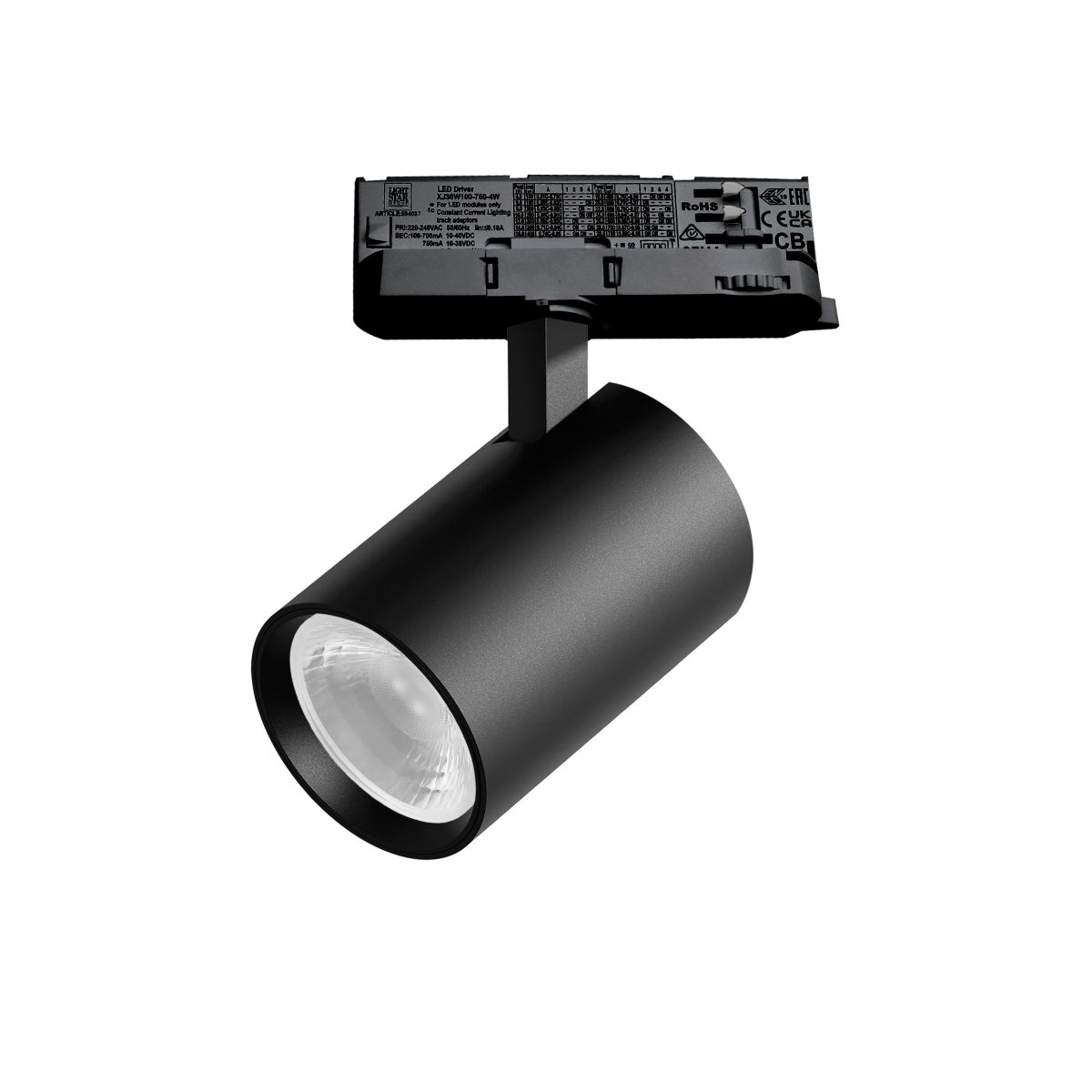 Трековый трехфазный светильник Quattro LED 36G с адаптером Lightstar Alta Base A5237QT36G