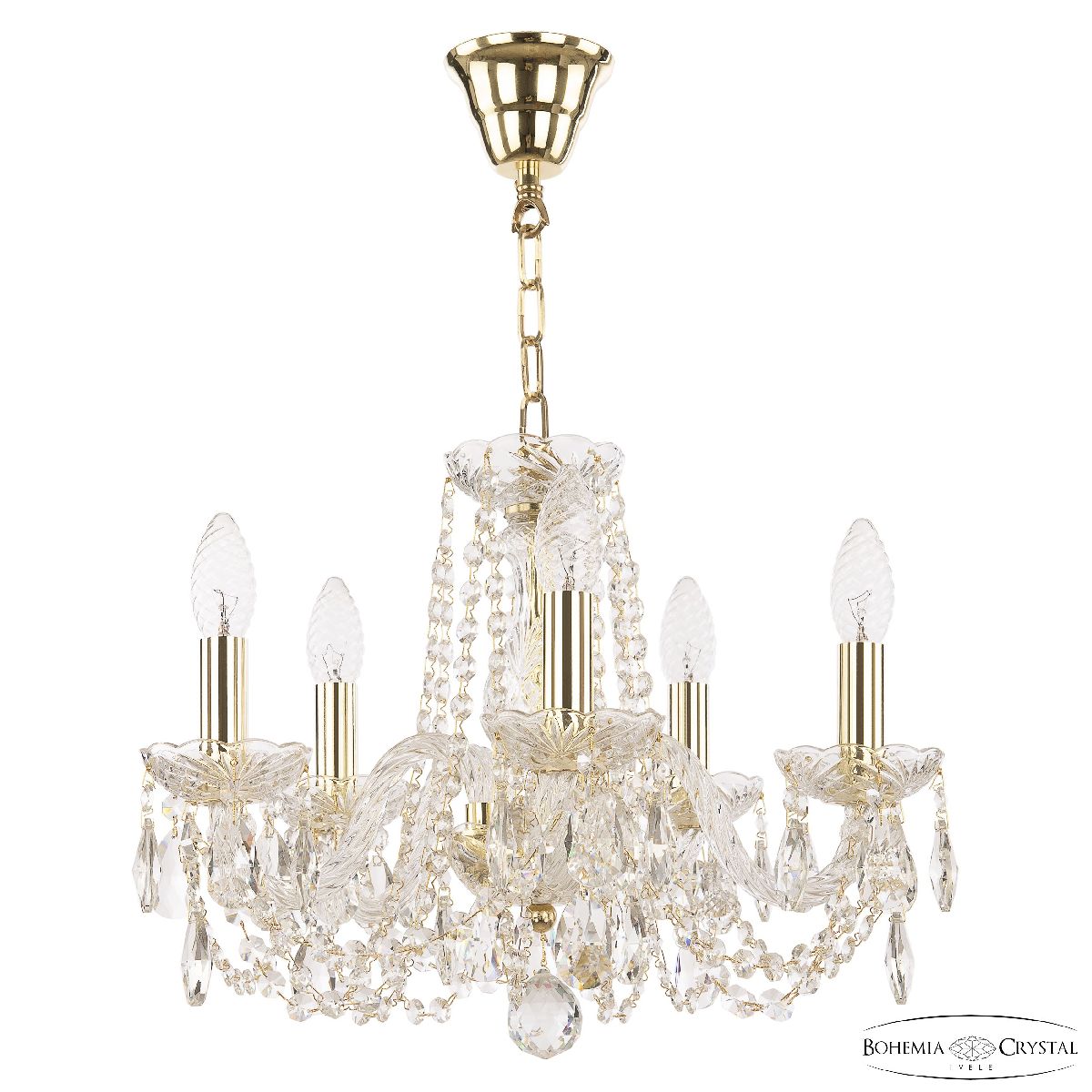 Подвесная люстра Bohemia Ivele Crystal 1402/5/141/h-60 G