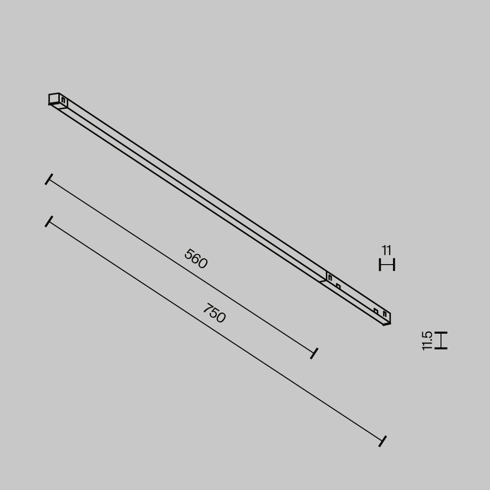Трековый магнитный светильник Maytoni Technical Basis Exility X TR240-4-12WTW-DSZ-B