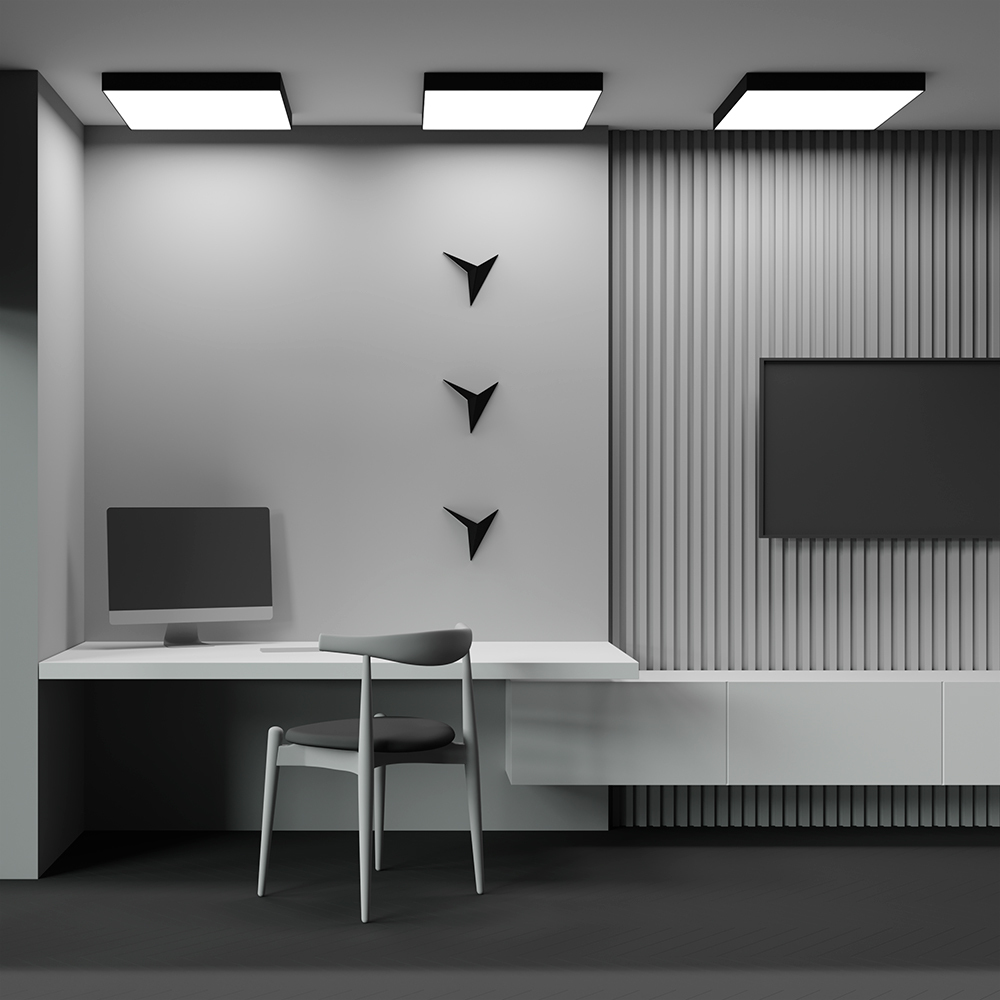 Потолочный светильник светодиодный Maytoni Zon C032CL-90W3K-SQ-B