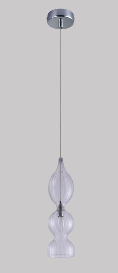 Подвесной светильник Crystal Lux Iris SP1 B Transparent