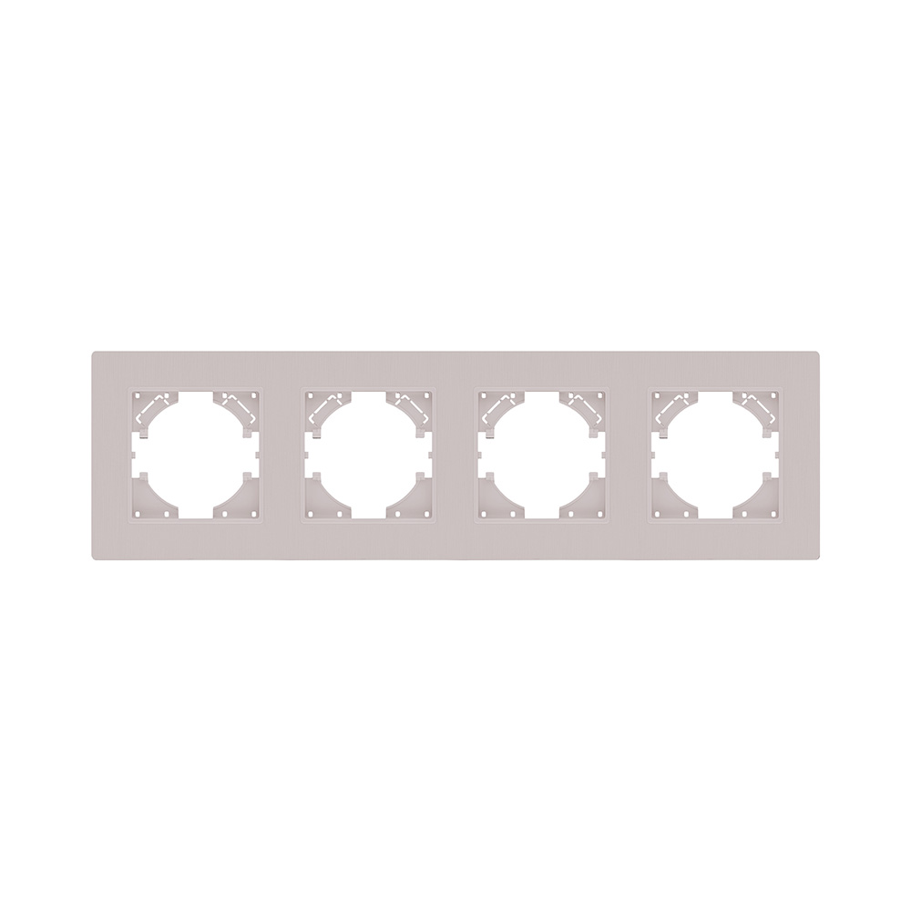 Рамка 4-постовая, кашемир матовый Kollinger Eleganz Plex EP4CM