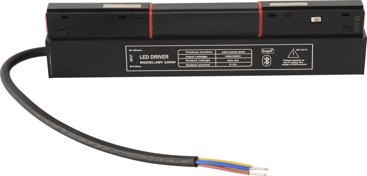 Драйвер для магнитного шинопровода Crystal lux 48V, 100W CLT 0.203 08 BL SMART