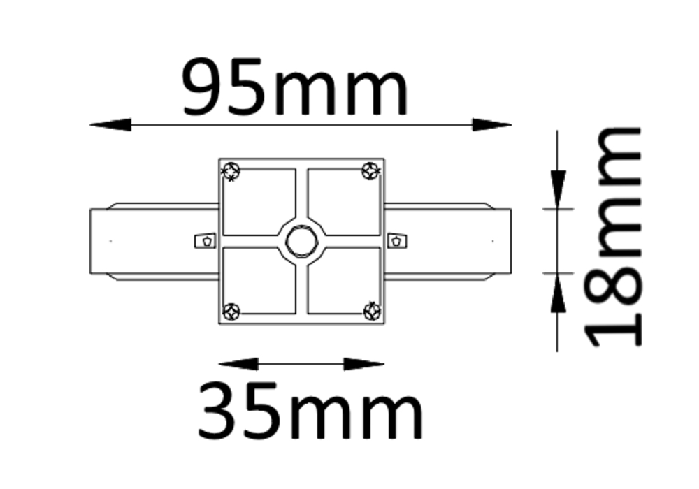 Соединитель линейный однофазный Crystal Lux CLT 0.211 01 BL