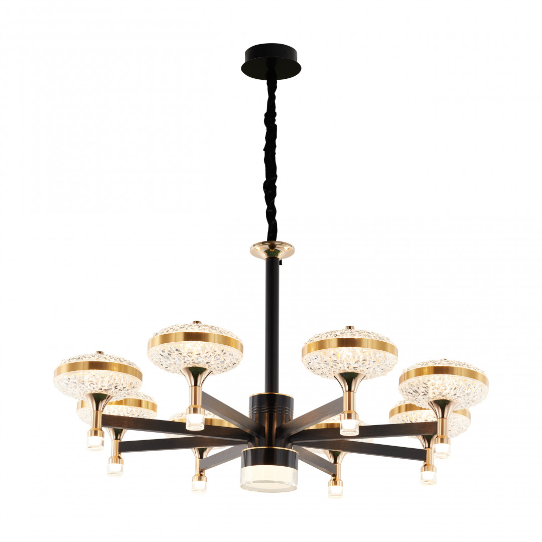 Подвесная светодиодная люстра Arte Milano Ferrara 273059/8 BK/GD