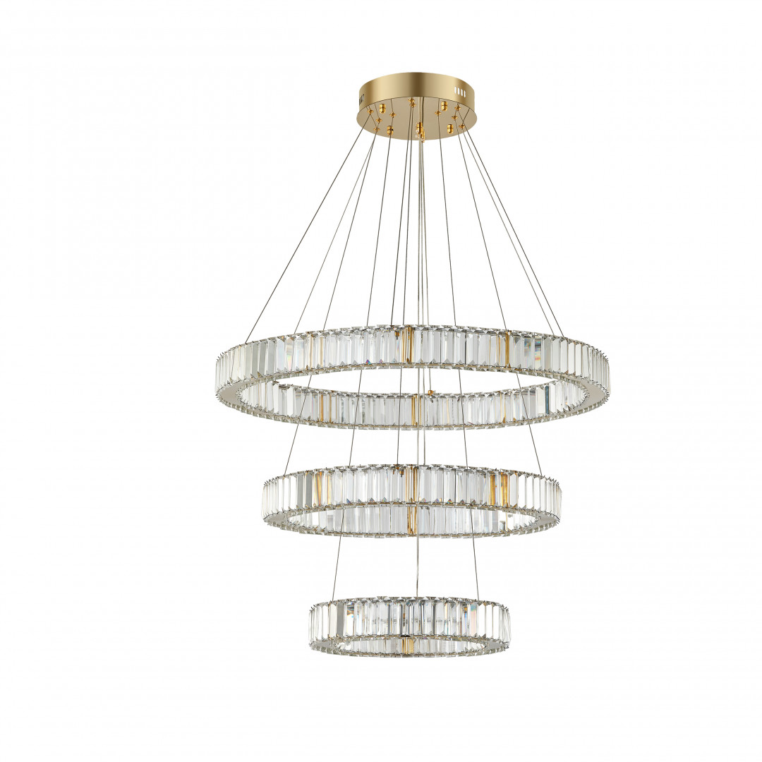 Подвесной светильник на натяжной потолок Arte Milano AM 9018B.D800+600+400.H1350.LED G