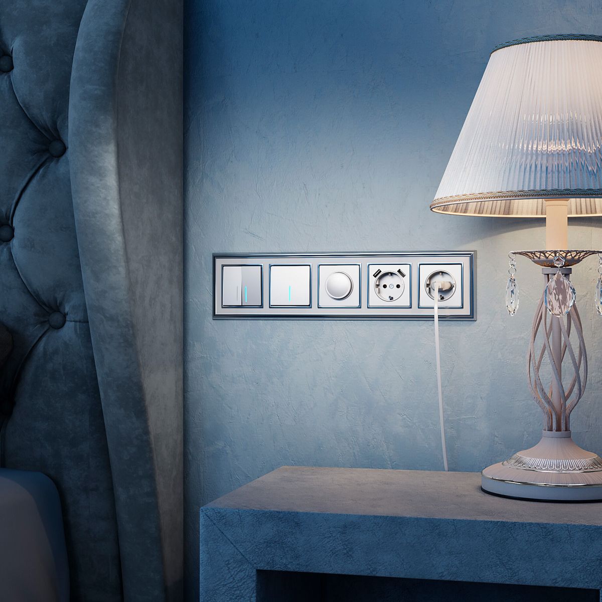 Выключатель одноклавишный проходной с подсветкой Werkel W1112106 4690389164651 a050882