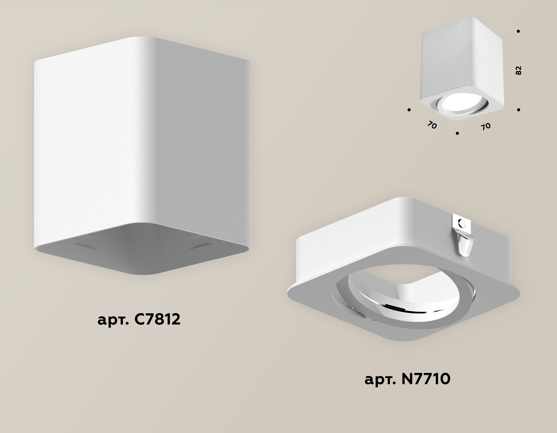 Потолочный светильник Ambrella Light Techno Spot XS7812010 (C7812, N7710)