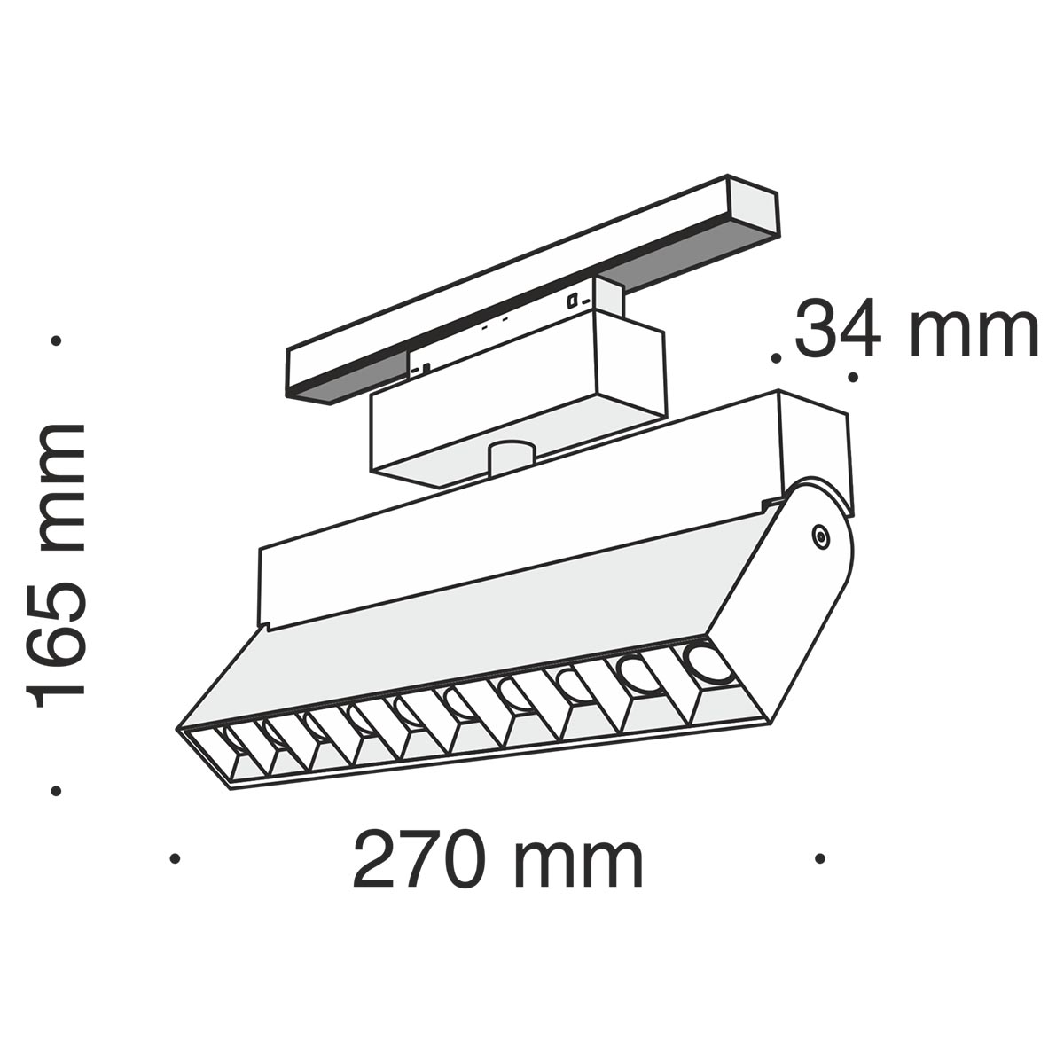 Трековый светильник Maytoni Track lamps TR015-2-20W3K-B УЦ