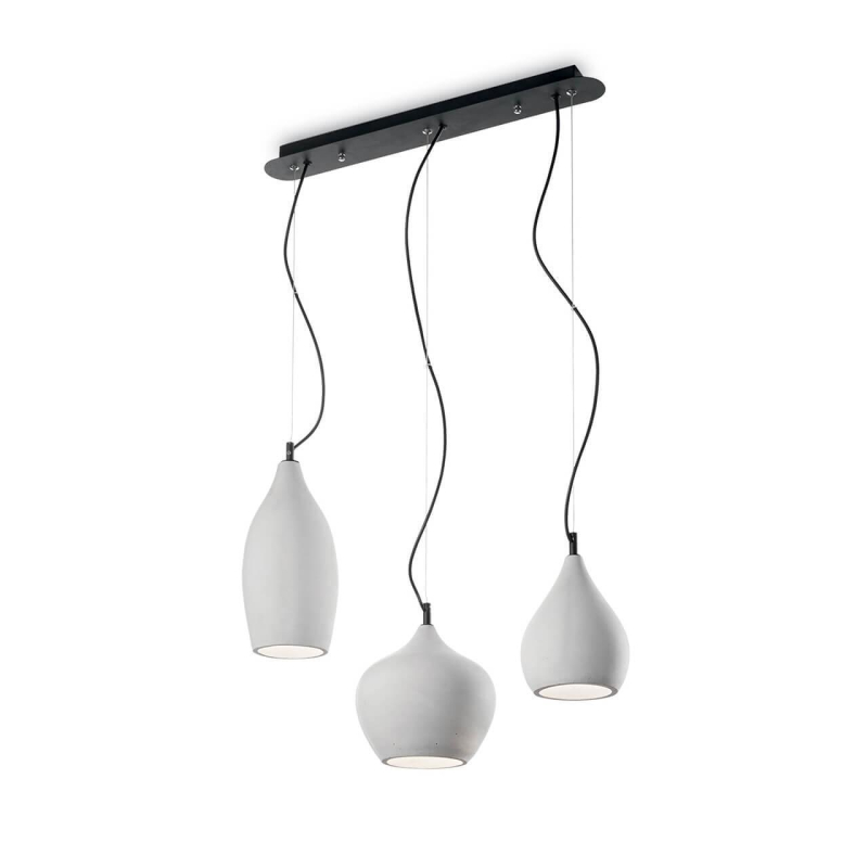 Подвесной светильник Ideal Lux Soft SP3 Cemento 179766