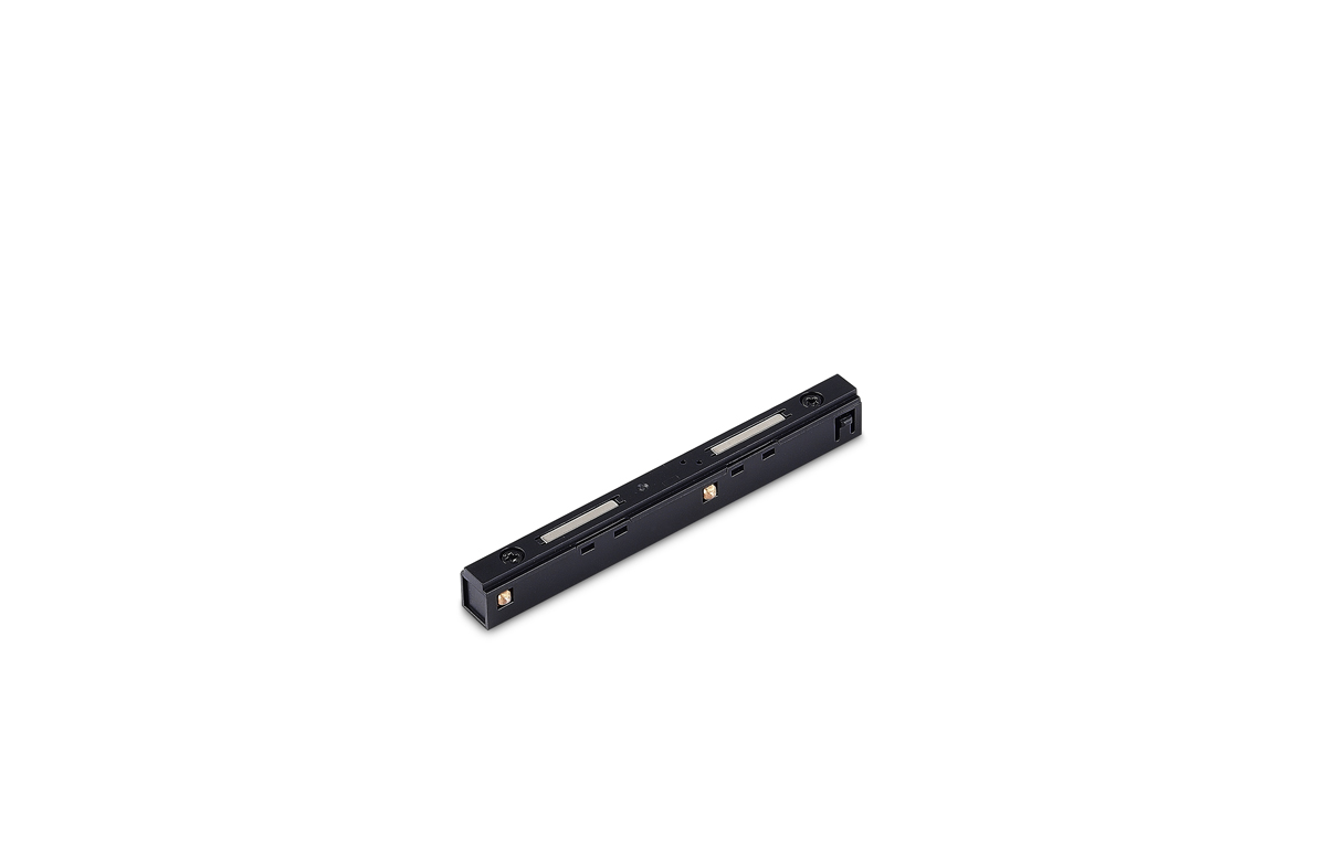 Токопроводящий прямой соединитель для шинопровода Donolux Slim Line Connector 180 DLS B