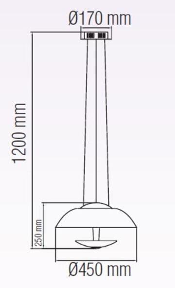 Подвесной светодиодный светильник Horoz Sembol черный 020-006-0012 HRZ00002175