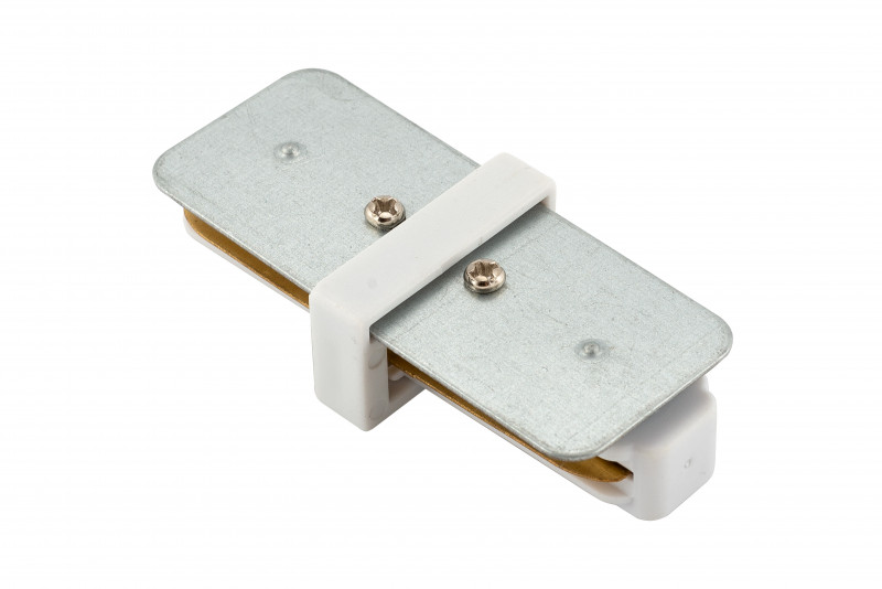 Коннектор прямой Denkirs DK Track White TR1101-WH