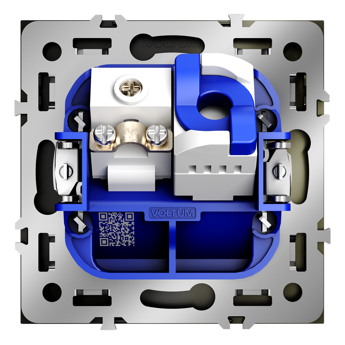 Розетка телевизионная встраиваемая Voltum S70 TV+RJ45 кат. 6, (шелк) VLS060704