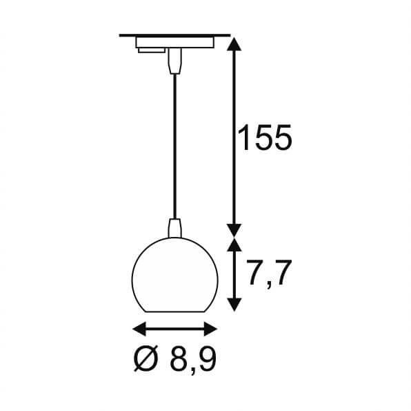 Трековый светильник SLV 1Phase-Track Light Eye PD GU10 144020