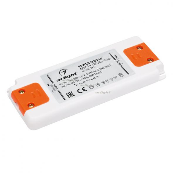 Блок питания Arlight ARV-HL12020A-Slim (12V, 1.67A, 20W) 022191