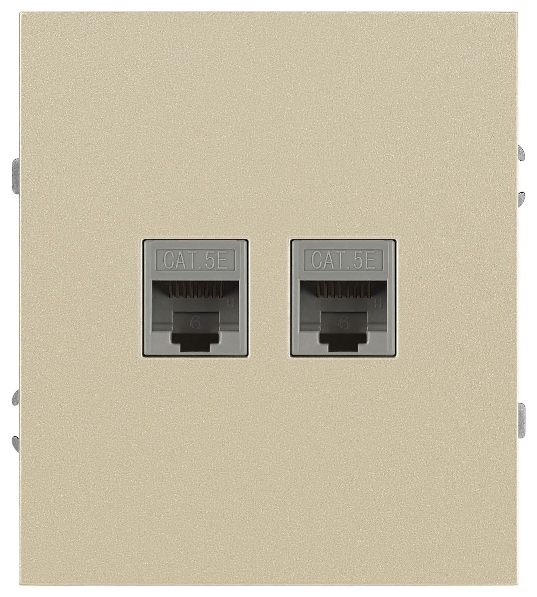 Розетка Эра Arktik 16-3108-04 информационная двойная 2XRJ45 шампань Б0070487