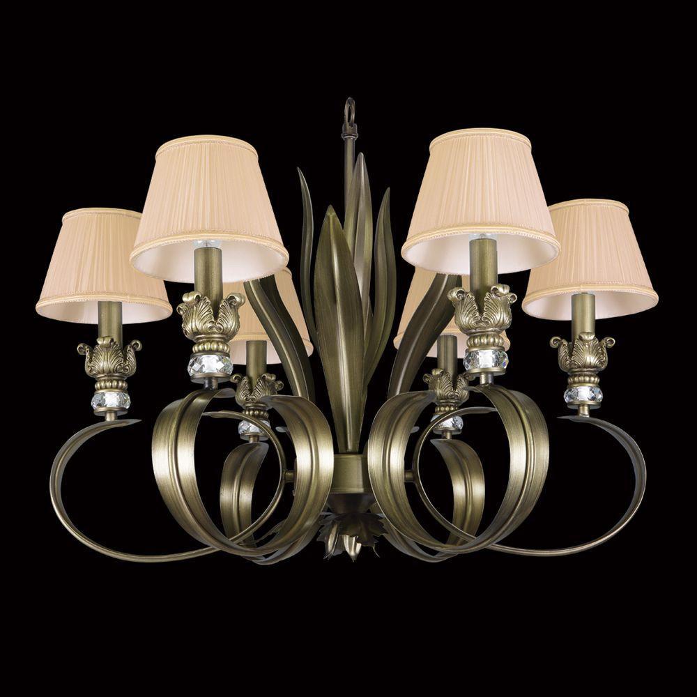 Подвесная люстра с тканевым абажуром Lightstar Antique 783061