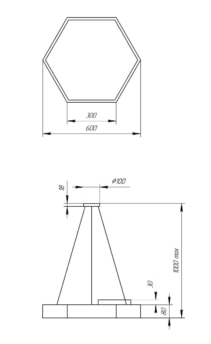 Подвесной светильник Эра Geometria SPO-121-B-40K-038 Б0050551