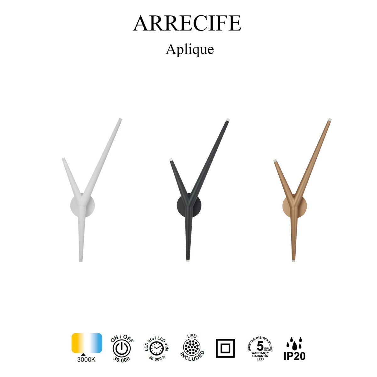 Настенный светильник Mantra Arrecife 9221