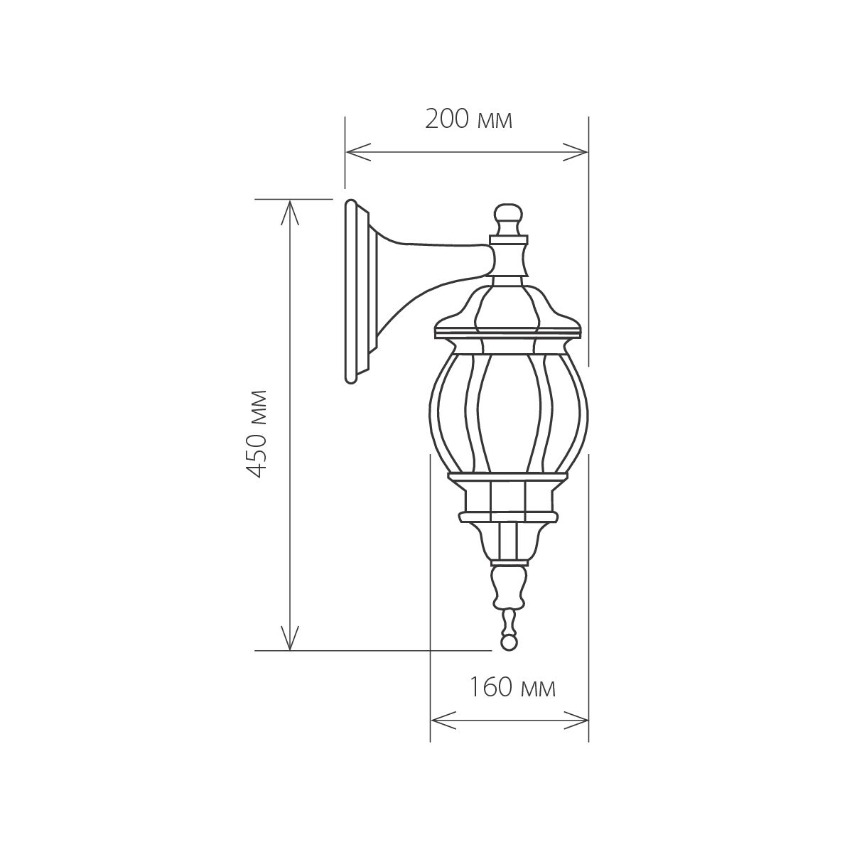 Уличный настенный cветильник Elektrostandard 1001D черное золото 4690389076008