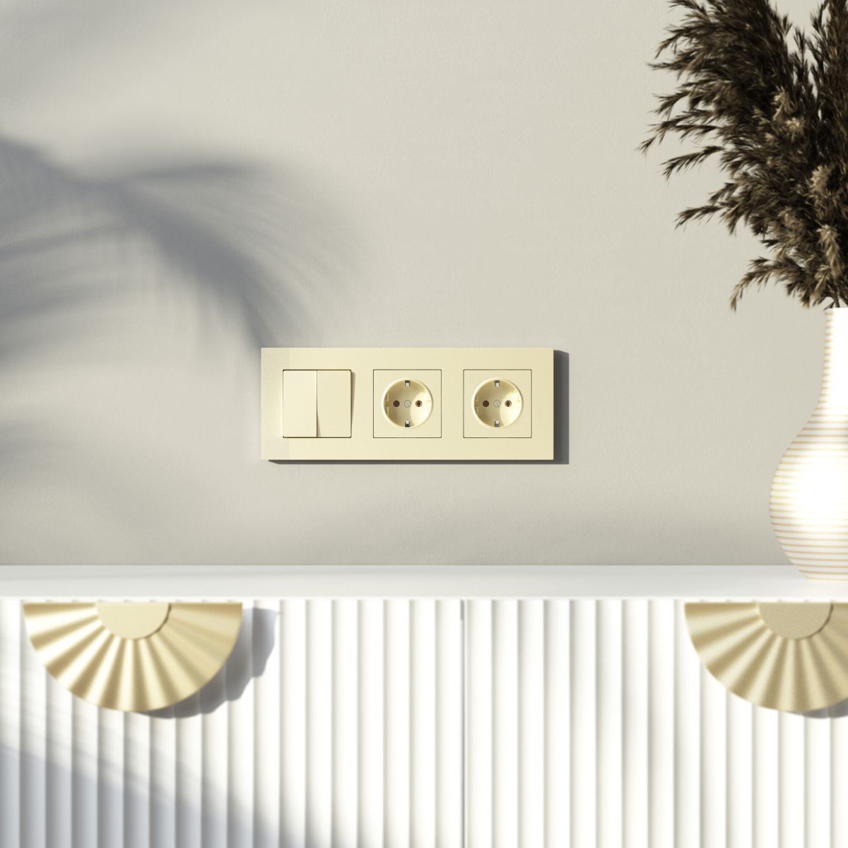 Рамка на 3 поста Werkel Slab (шампань софт) W0032911 4690389218422 a071625